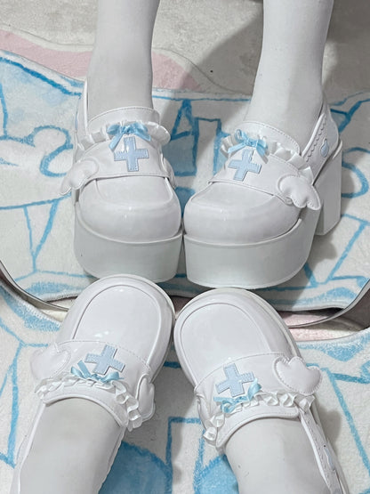 [angel Style] Medical Lace Platform Shoes