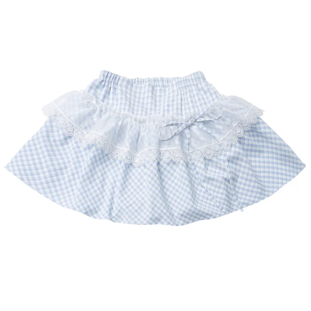 Pastel Sweet Twin T-shirt With Scarf + Puff Skirt + Arm Covers