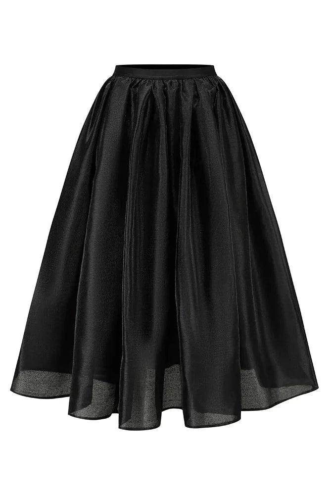 Lace Maid Retro Red Corset Top + Flare Skirt