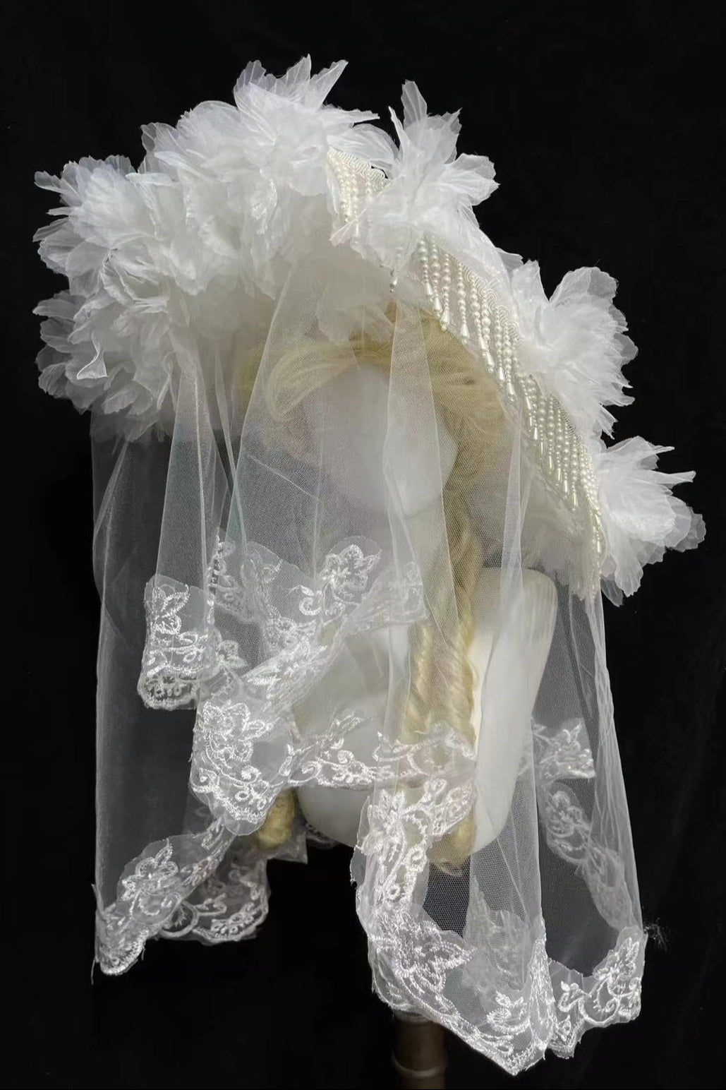 Dark Flower Lolita Gothic Hat