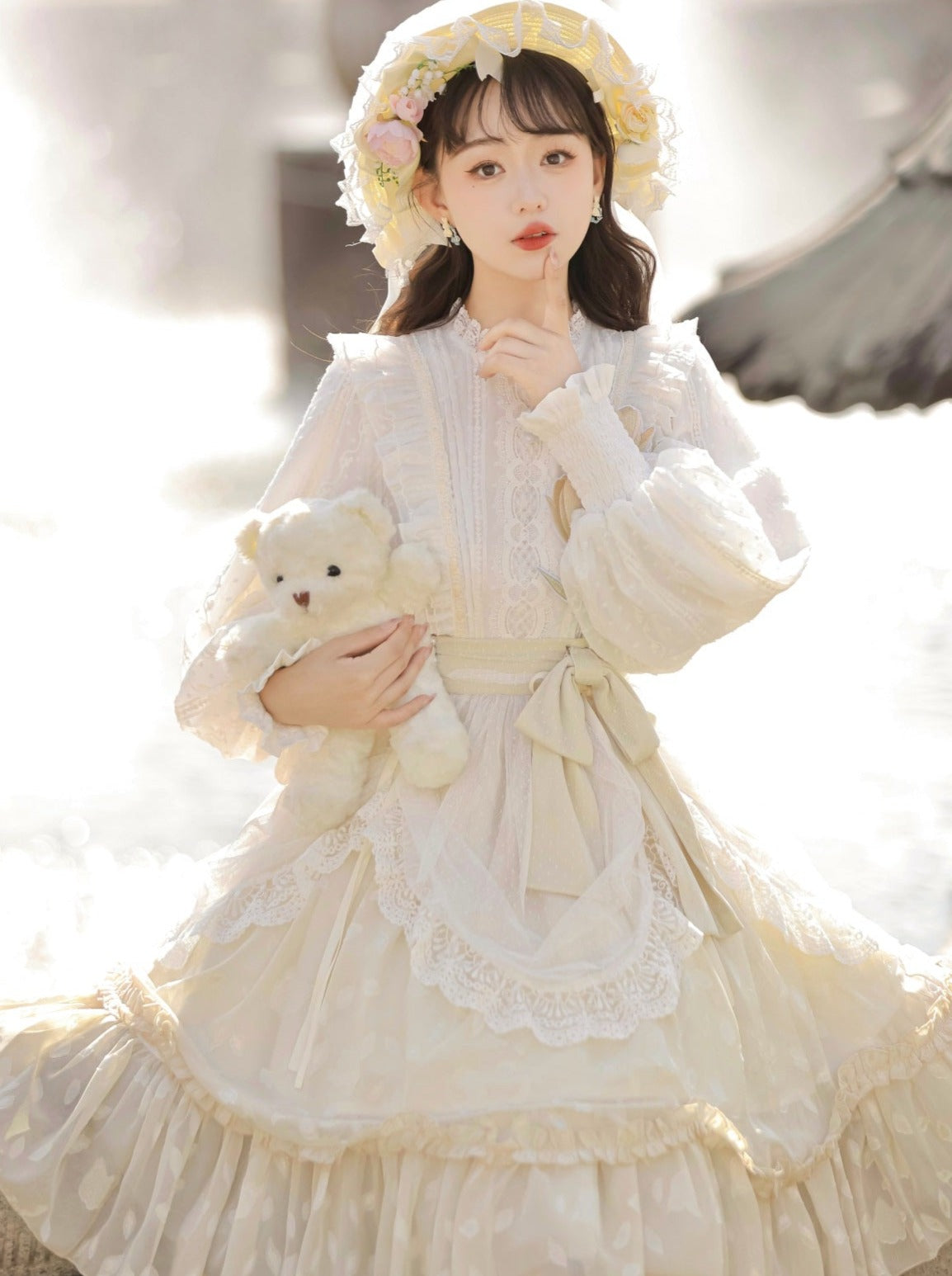 Pure Girly Tulip Ruffle Lolita Dress