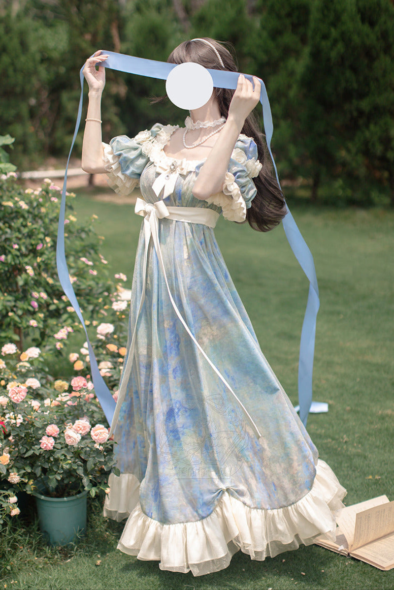 [order Deadline: December 30] Sun and Moon Poem Oil Paint Rose Dress Complete Set