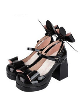 Bunny Ear Ribbon High Heels