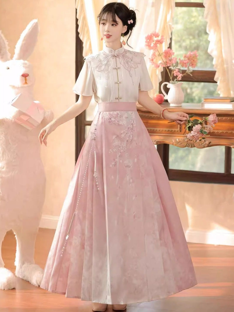 Cherry Blossom Hanfu Set