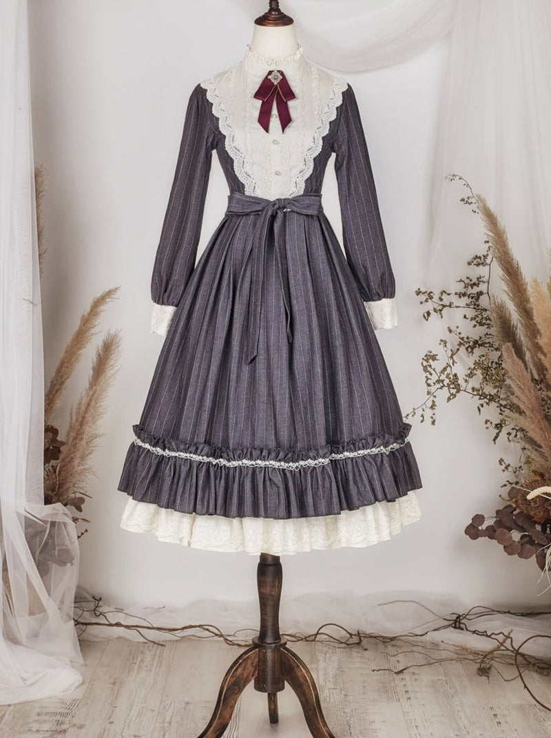 Classical Striped Volume Lolita Dress [pre-order]