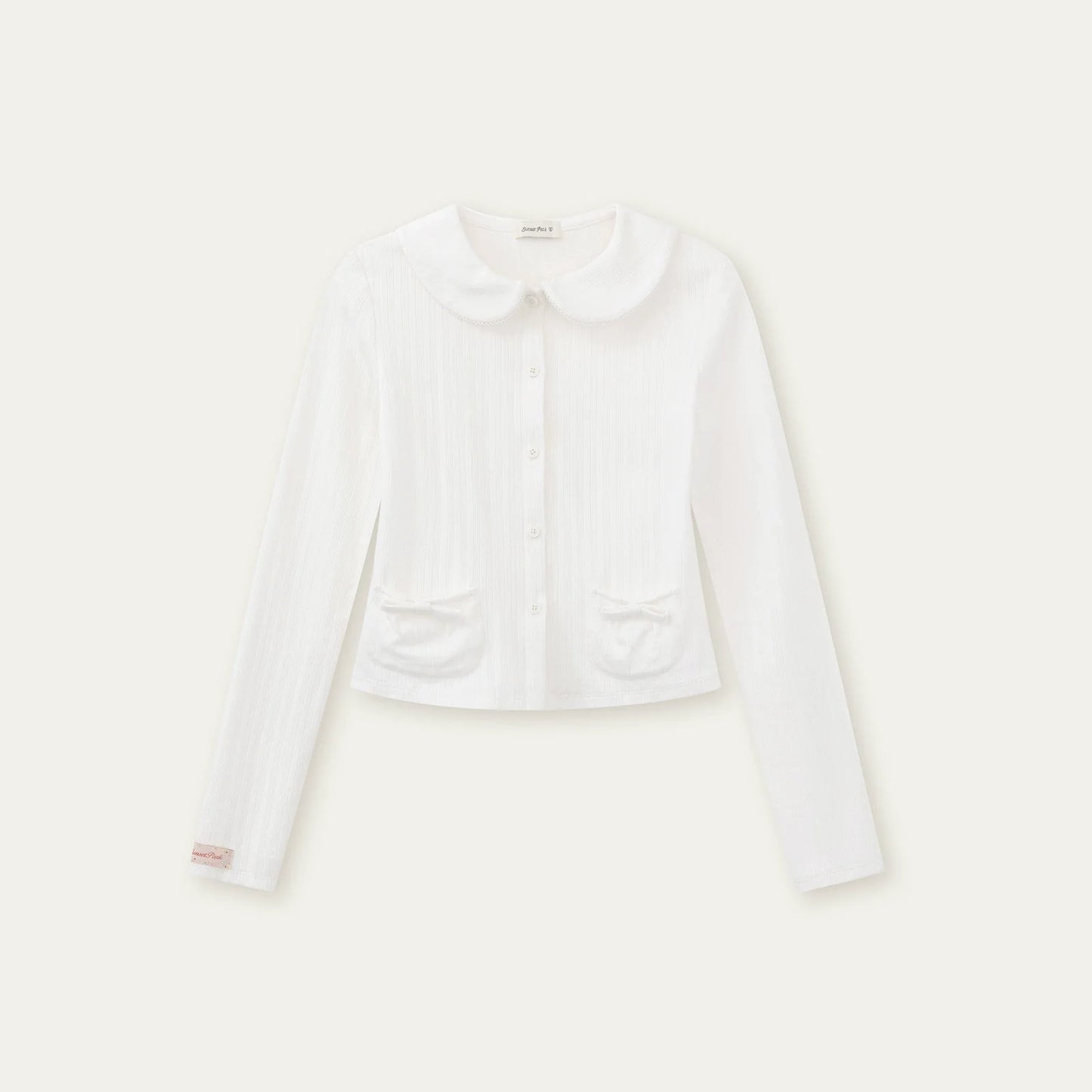 Printed Doll Collar Blouse + Pants