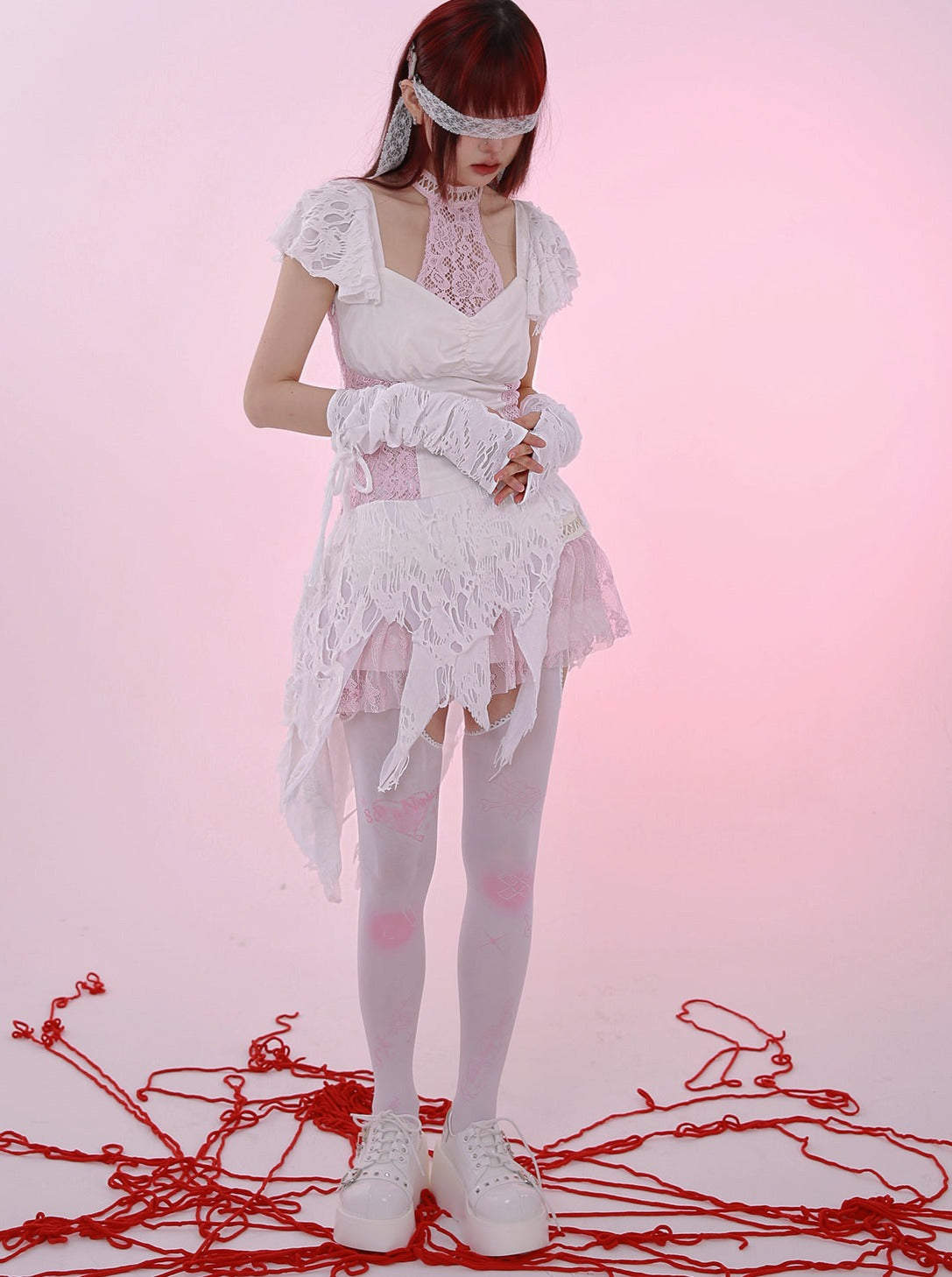 Subculture Angel Lace Short Skirt Dress