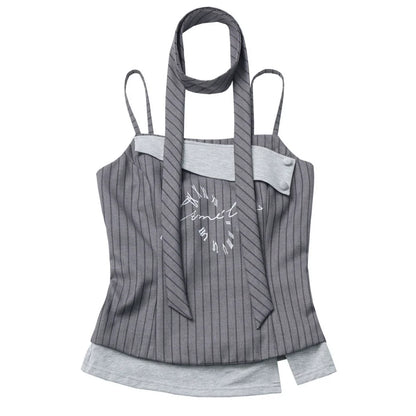 Mode Academie Jacket + Asymmetrical Top + Camisole + Skirt + Scarf