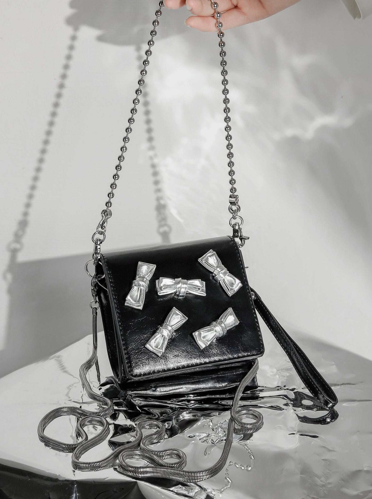 Ribbon Chain Mini Bag