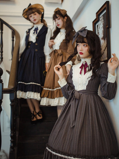Classical Striped Volume Lolita Dress [pre-order]