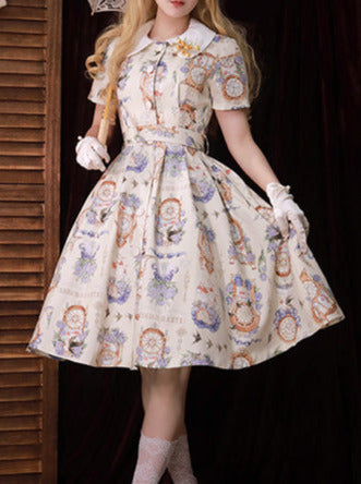 Eternal Echo Classical Print Lolita Dress Jacket Set