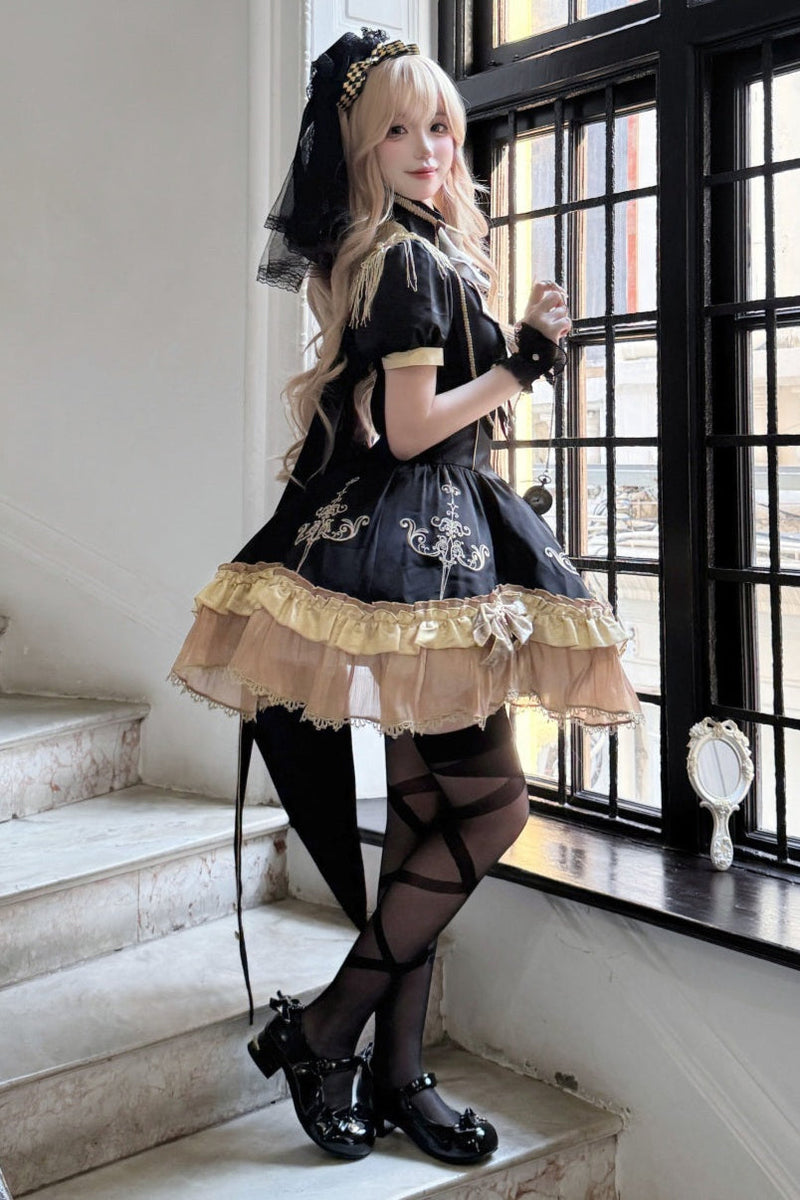Dark Lolita Dress + Shawl