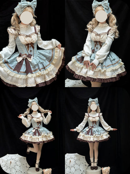[pre-order] Mint Chocolate Lolita Tutu Sweet Dress + Ribbon Headband