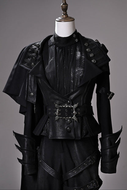[pre-order Deadline: June 8] Phantom Knight Dark Gothic Prince Suit Full Set (jacket With Cape + Top + Pants)