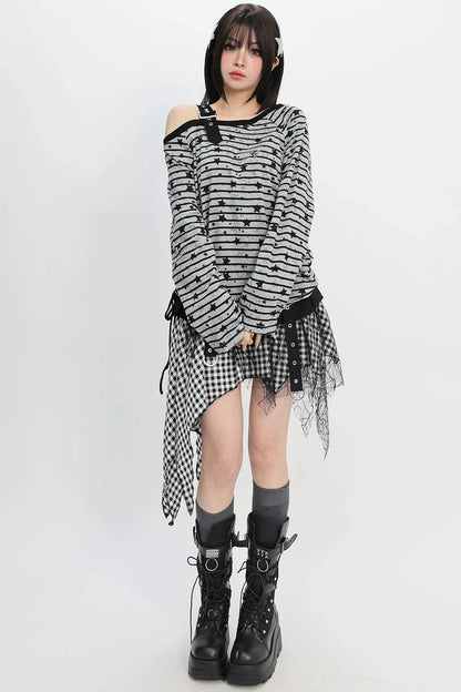 Sweet Cool One-shoulder Loose Top