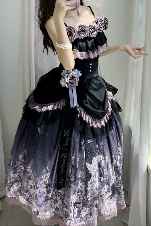 [pre-order] Romantic Rose Lolita Summer Dress Set