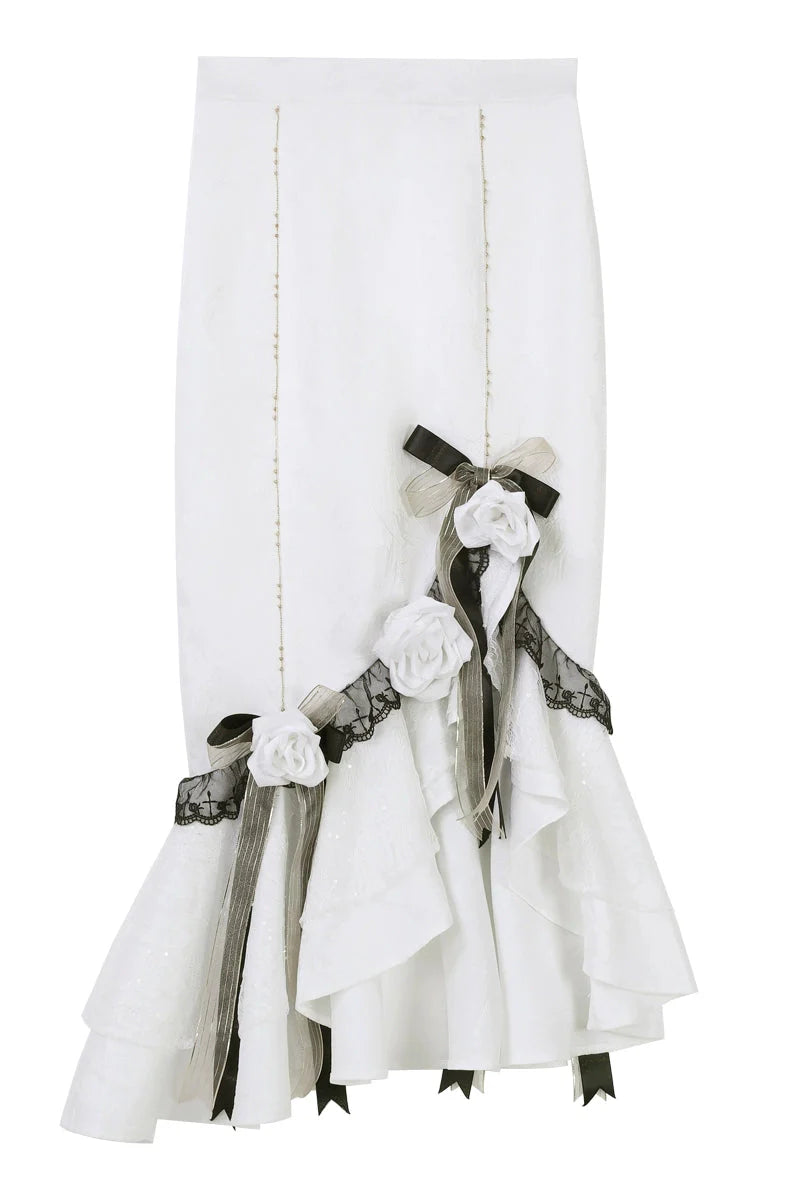 [pre-order] Flower Skirt + Ruffle Top + Waist Belt