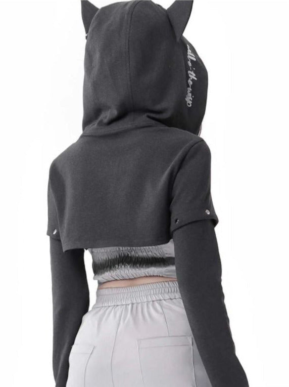Camouflage Wolf Original Design Hoodie Detachable Sleeve Suit