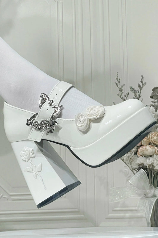 Floating Dreamland Platform Block Heels