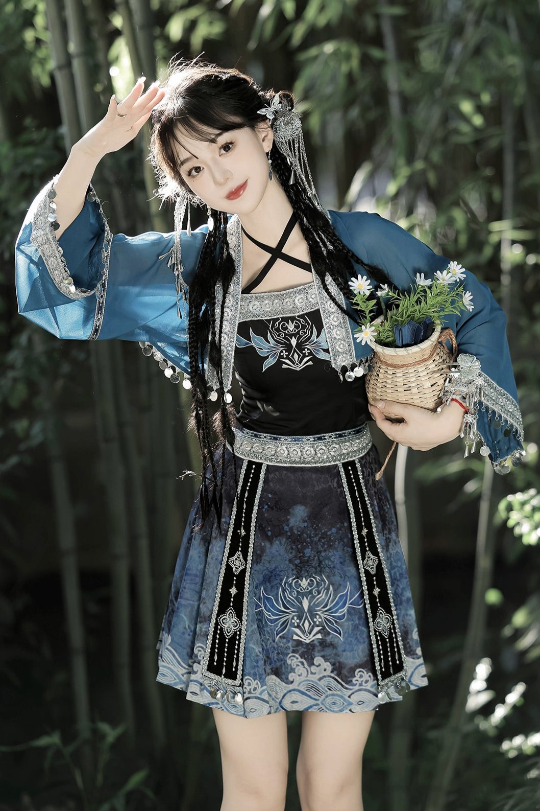 Daily Han Elements Mao Mian Skirt Set