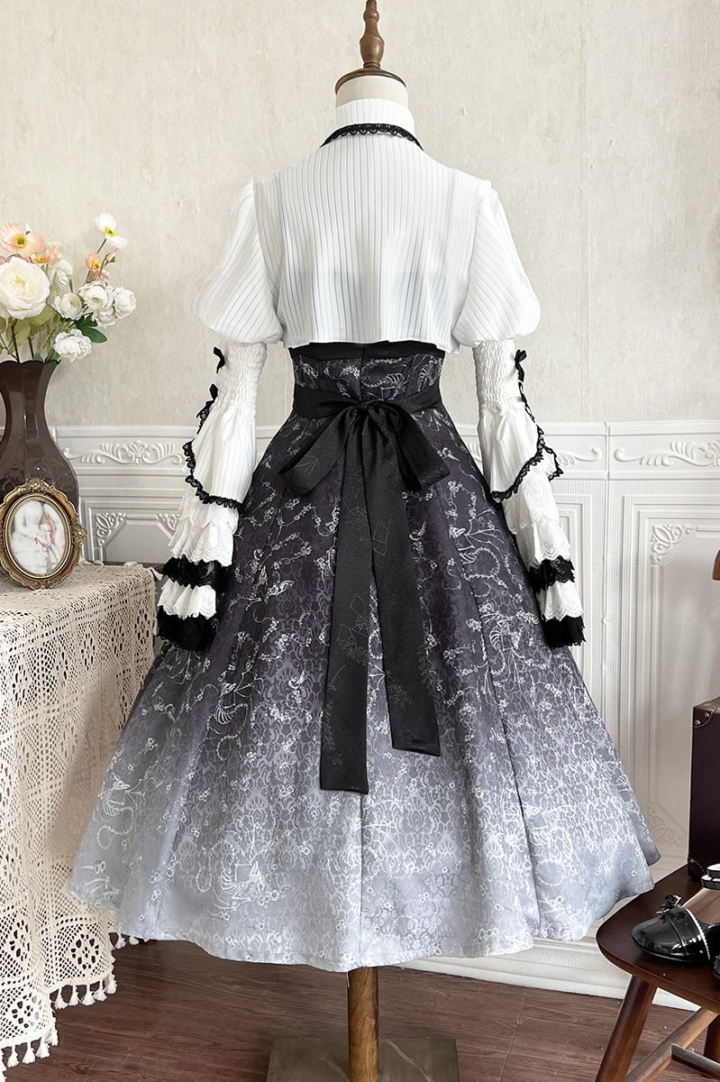 Dark Lolita Long Sleeve Sundress Set