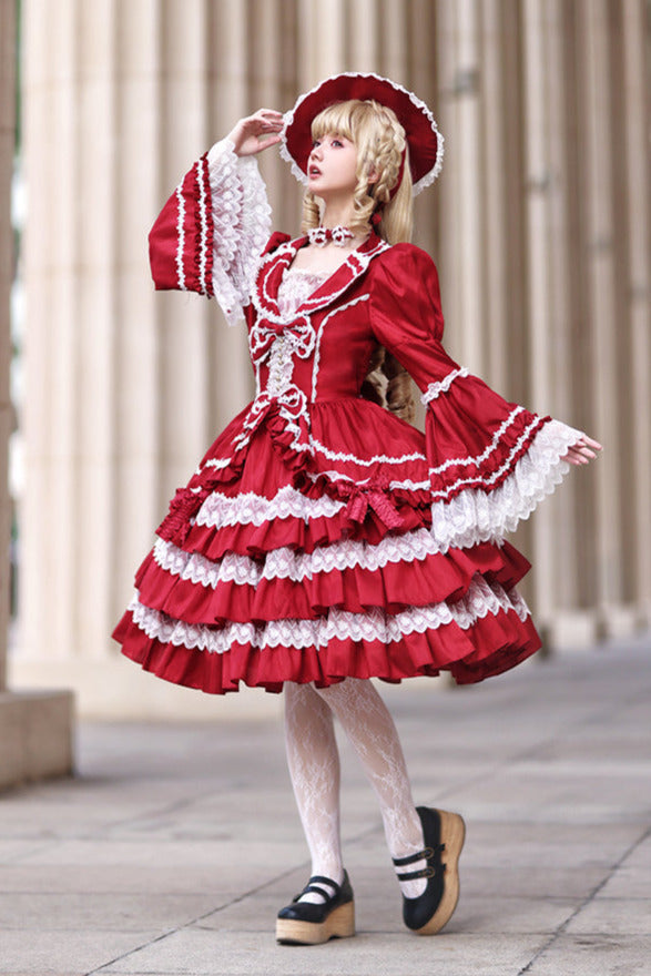 [order Deadline: January 19] Eternal French Doll Princess Sleeve Dress + Hat