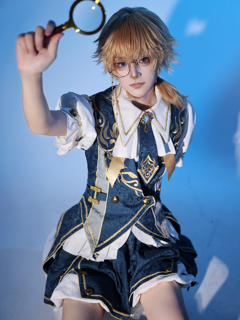 Forever Island Prince Lolita Top + Balloon Pants + Vest
