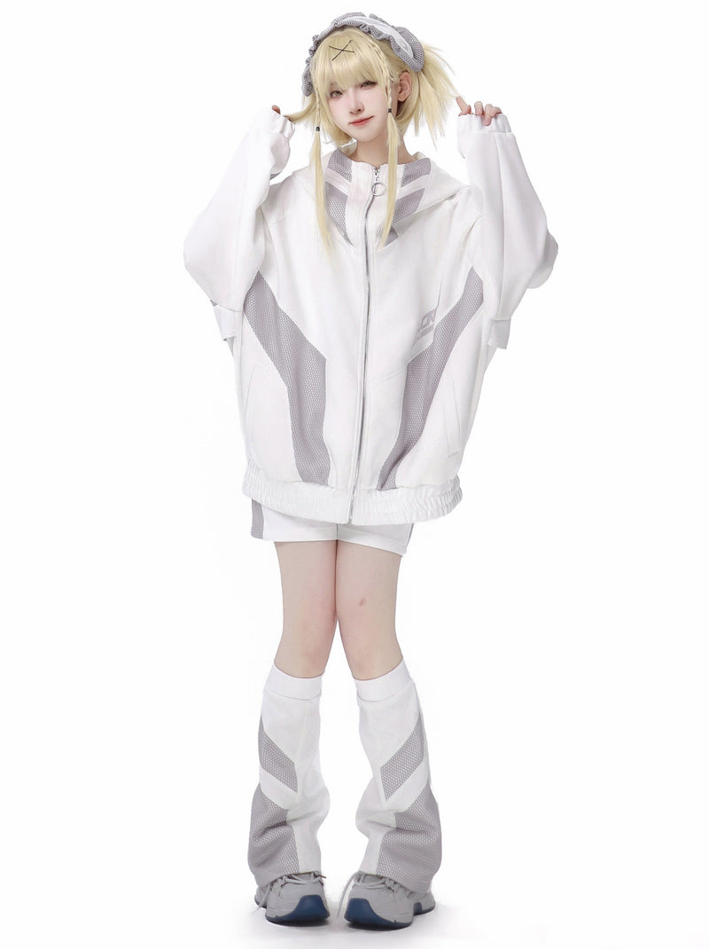 Subculture Jersey Jacket + Shorts + Headband + Leg Warmers
