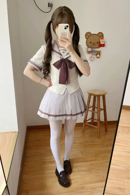 Retro Color Sweet Sailor Dress