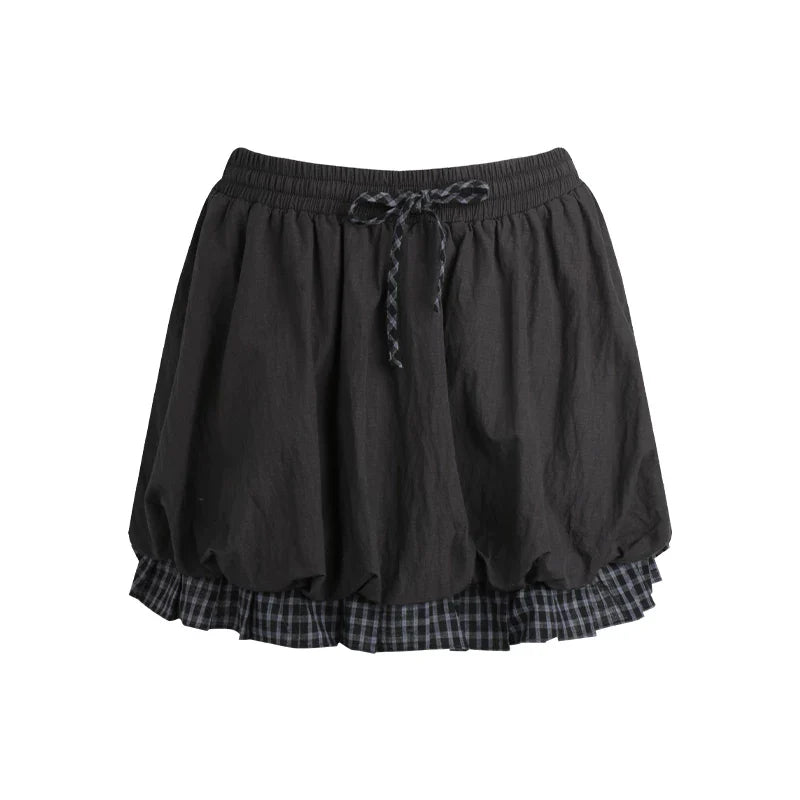 Y2k Small Checkered Shirt + Skirt