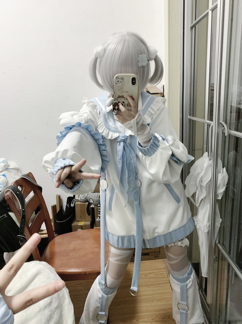 [angel Neighborhood👼] Aqua Sailor Sportswear Jacket