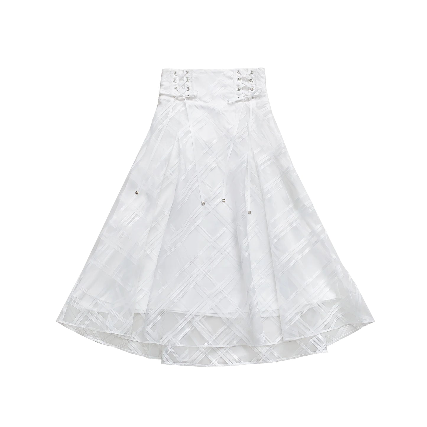 [pre-order] White Clear Top + Long Skirt + Ribbon