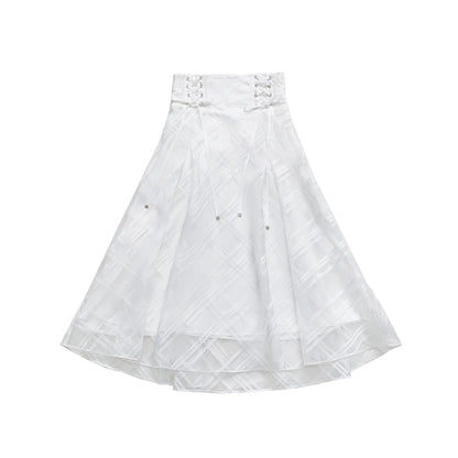[pre-order] White Clear Top + Long Skirt + Ribbon