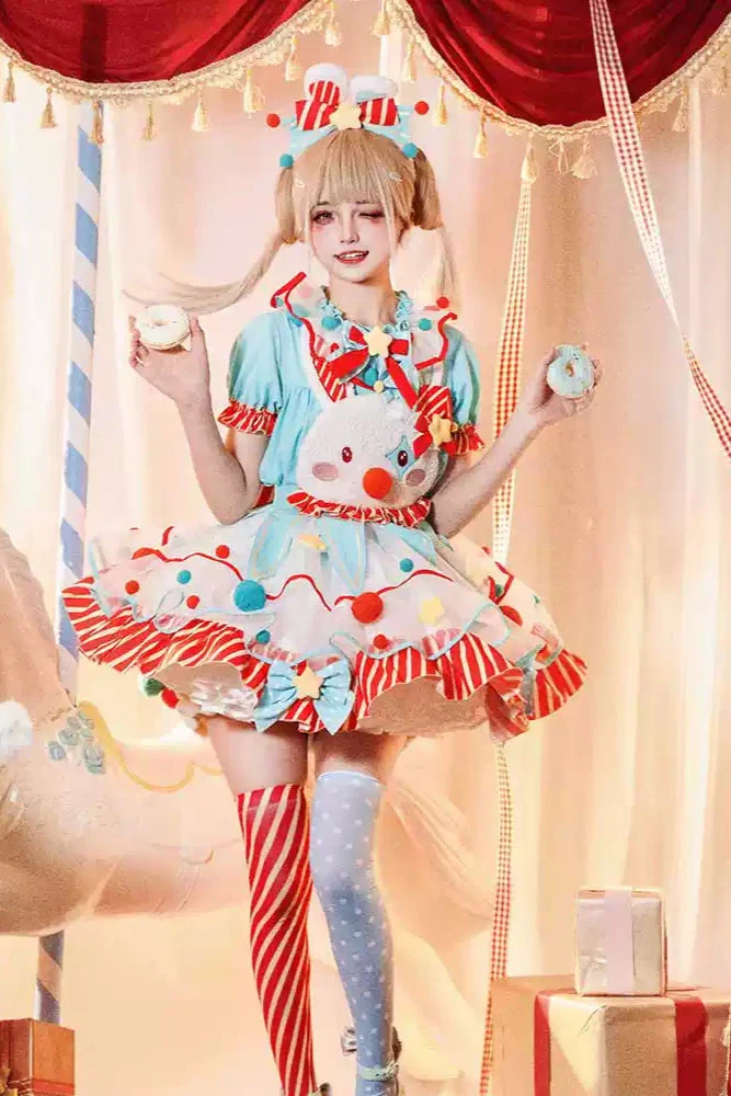 [pre-order] Circus Piero Bunny Dress Set Complete