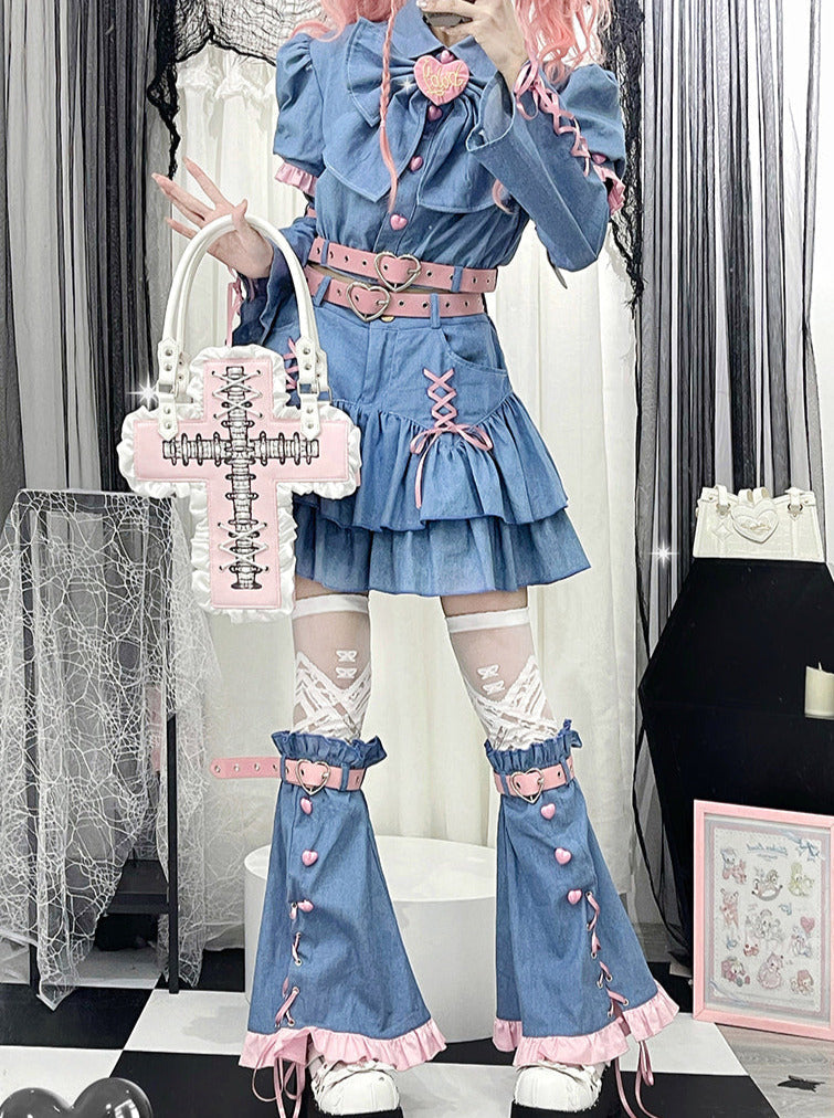Y2k Sweet Girl Cosplay 4-piece Set