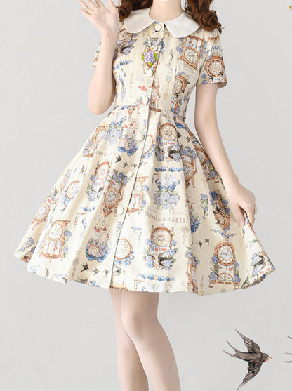 Eternal Echo Classical Print Lolita Dress Jacket Set