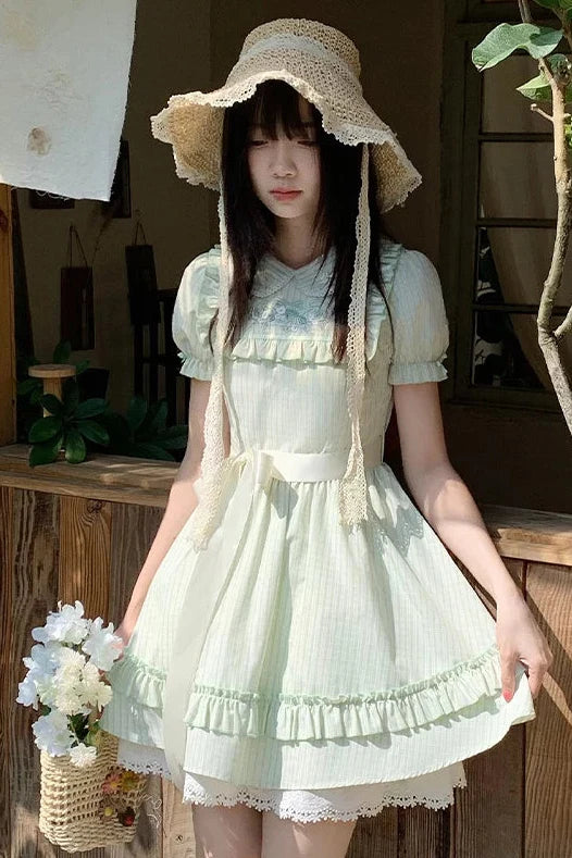 Lace Trim Sweet Dress