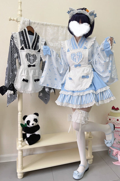 Medical Japanese Style Maid Stripe Lolita