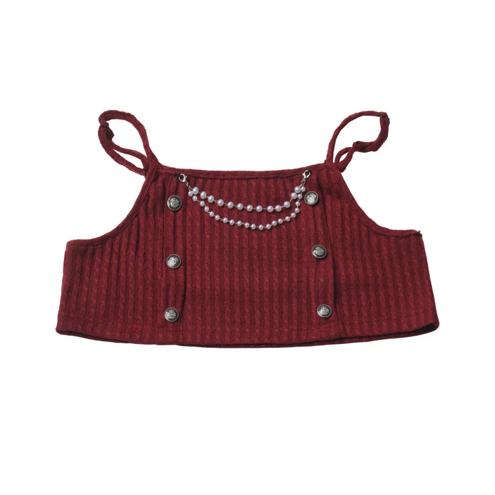 Hooded Top + Shirt + Skirt + Leg Warmers + Vest