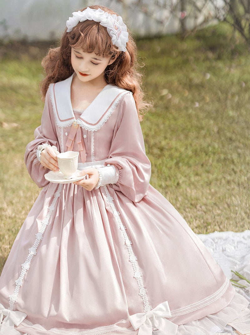 Rabbit Ears Sailor Pearl Bow French Doll Dress