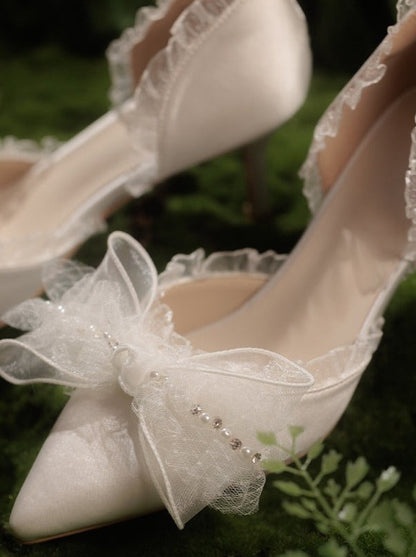 Bow Fairy Style Pin Heels