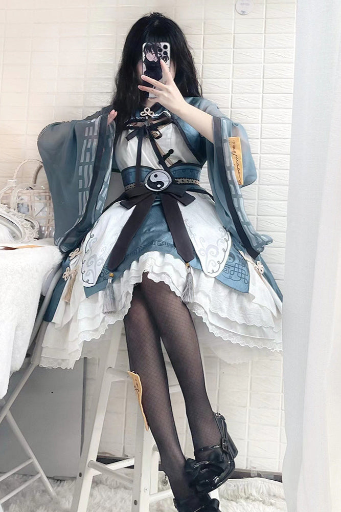 Chinese-style Detail Zombie Lolita Dress