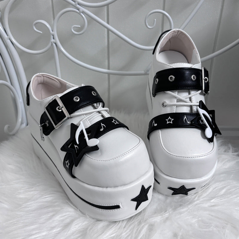 [pre-order] Star Melody Punk Strap Platform Shoes