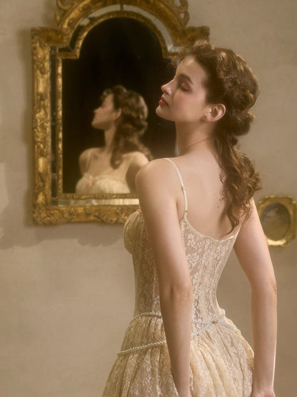 [pre-order] Sweet Waltz Lace Camisole + Long Skirt + Peplum Belt