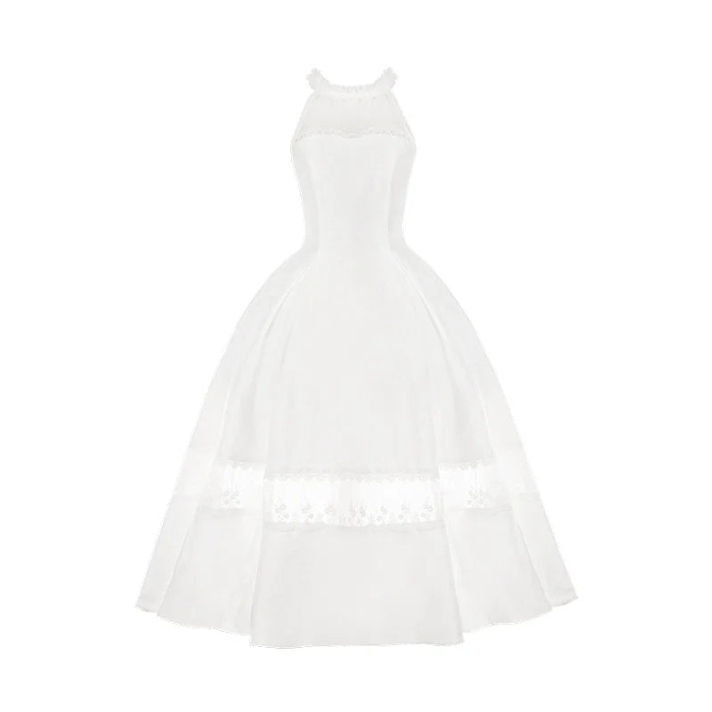 Mist Flower Halter Neck Twin Dress
