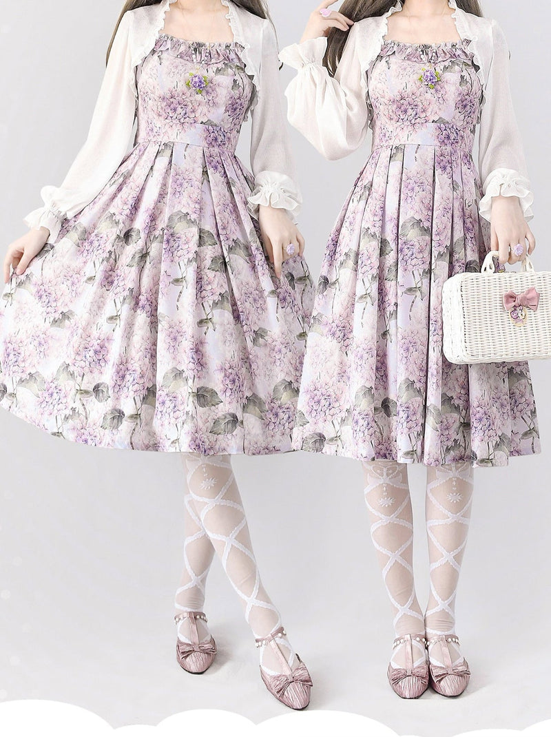 Forest Basket Retro Classic Lolita Dress + Cardigan