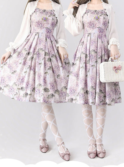 Forest Basket Retro Classic Lolita Dress + Cardigan