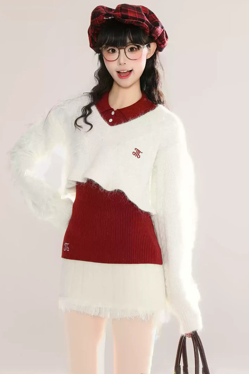Three Piece Mini Sweater Set