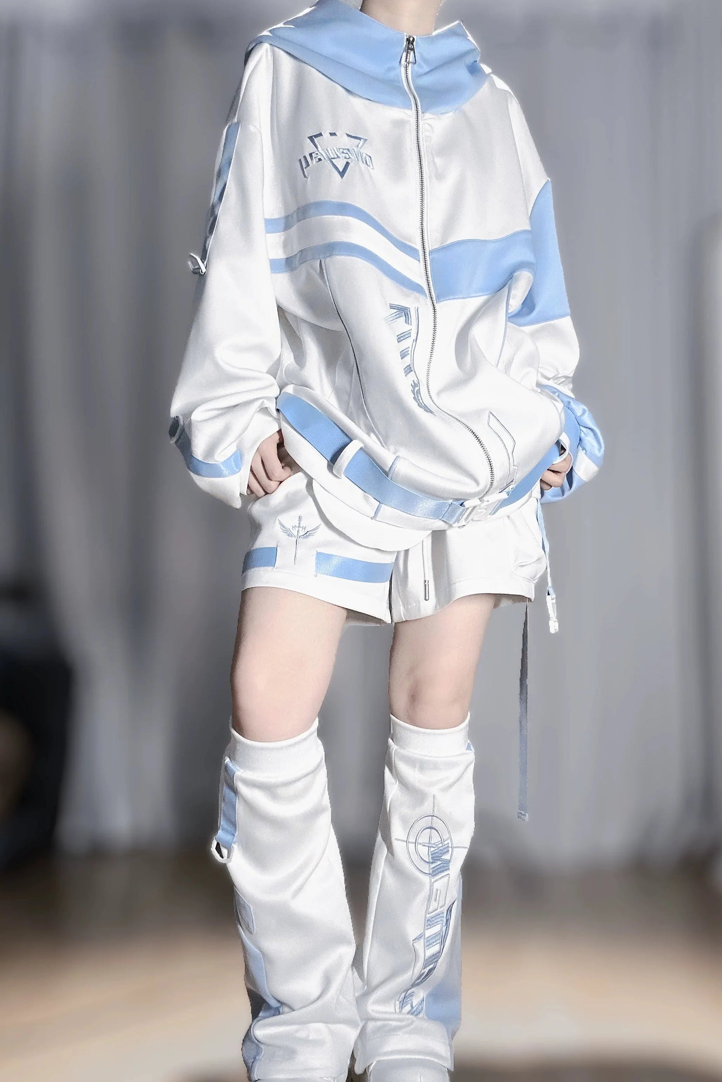 Aqua Subculture Jacket + Pants + Leg Warmers