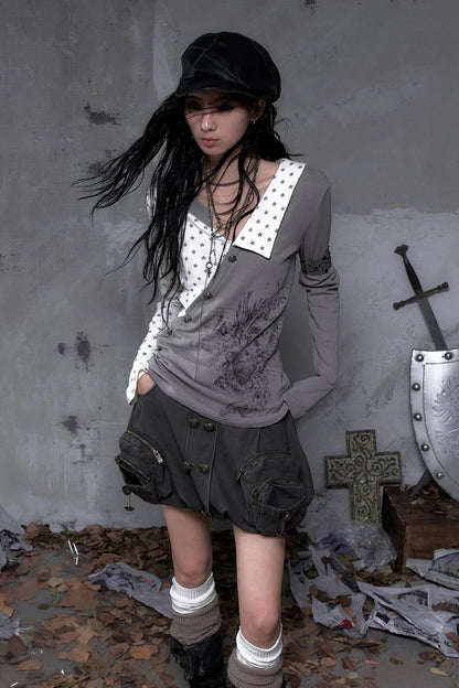 Y2k Millennial Knit Top